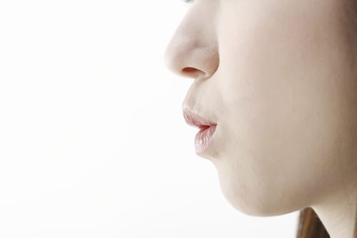 中国の女性の顔のクローズアップ。 中国の女性の顔のクローズアップ。