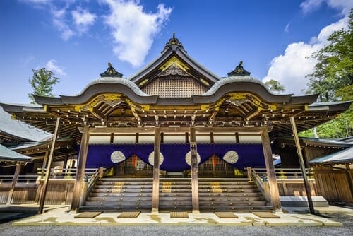 Ise,,Japan,At,Ise,Grand,Shrine,Hall,For,Special,Prayer. Ise,,Japan,At,Ise,Grand,Shrine,Hall,For,Special,Prayer.