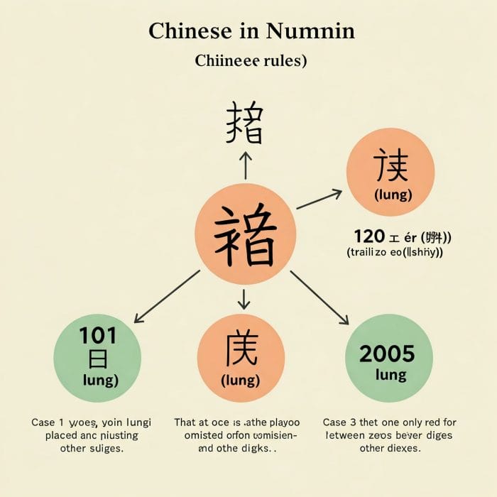 零(ling)の読み方ルールを示すインフォグラフィック