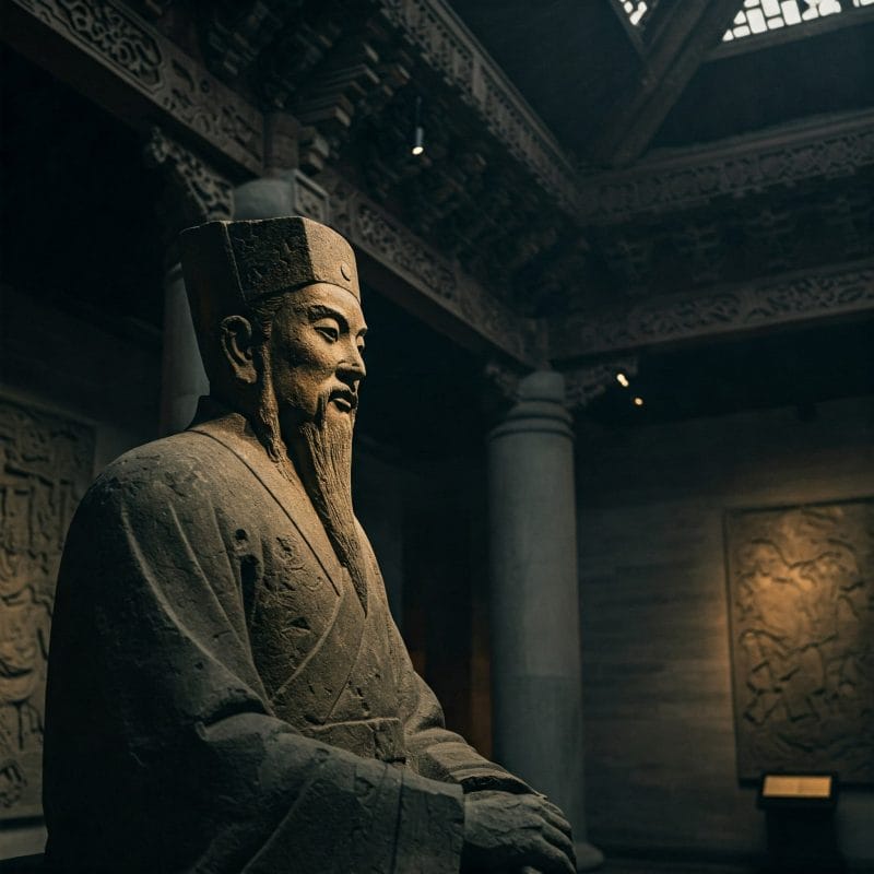 歴史博物館や記念碑を思わせる厳粛なイメージ