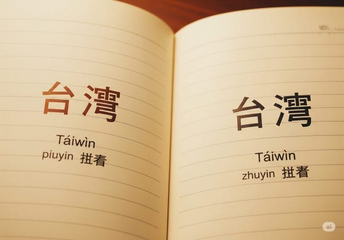 繁体字の「臺灣」と簡体字の「台湾」の比較