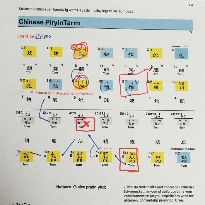 ピンイン表の一部を拡大した図