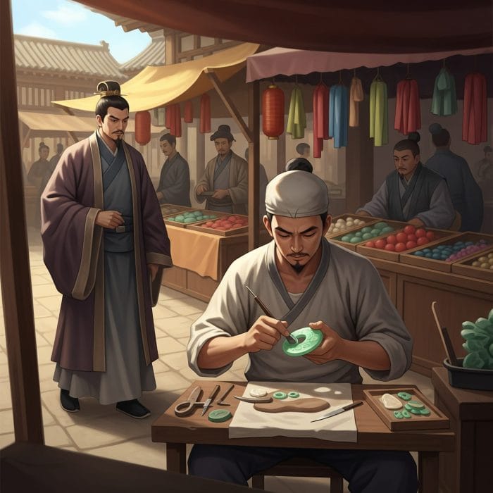 市場で才能に気づかれない職人