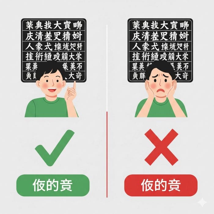 可能補語の「できる」「できない」を比較するインフォグラフィック