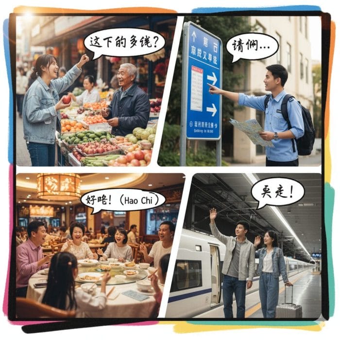 様々な日常シーンのコラージュ