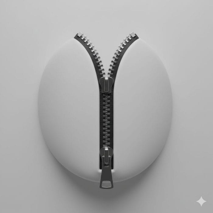 口にチャックをしているイラストで闭嘴（Bi Zui）を表現