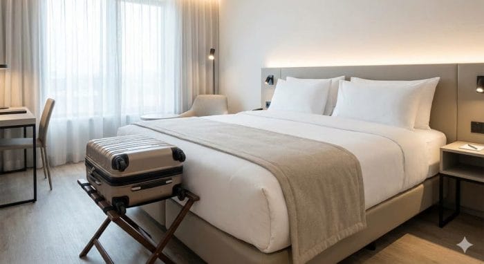 ホテルのように整えられた清潔な部屋（房间）